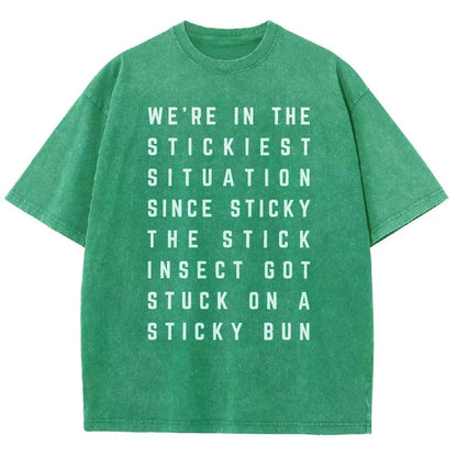 Sticky Situation Vintage Distressed T-shirt