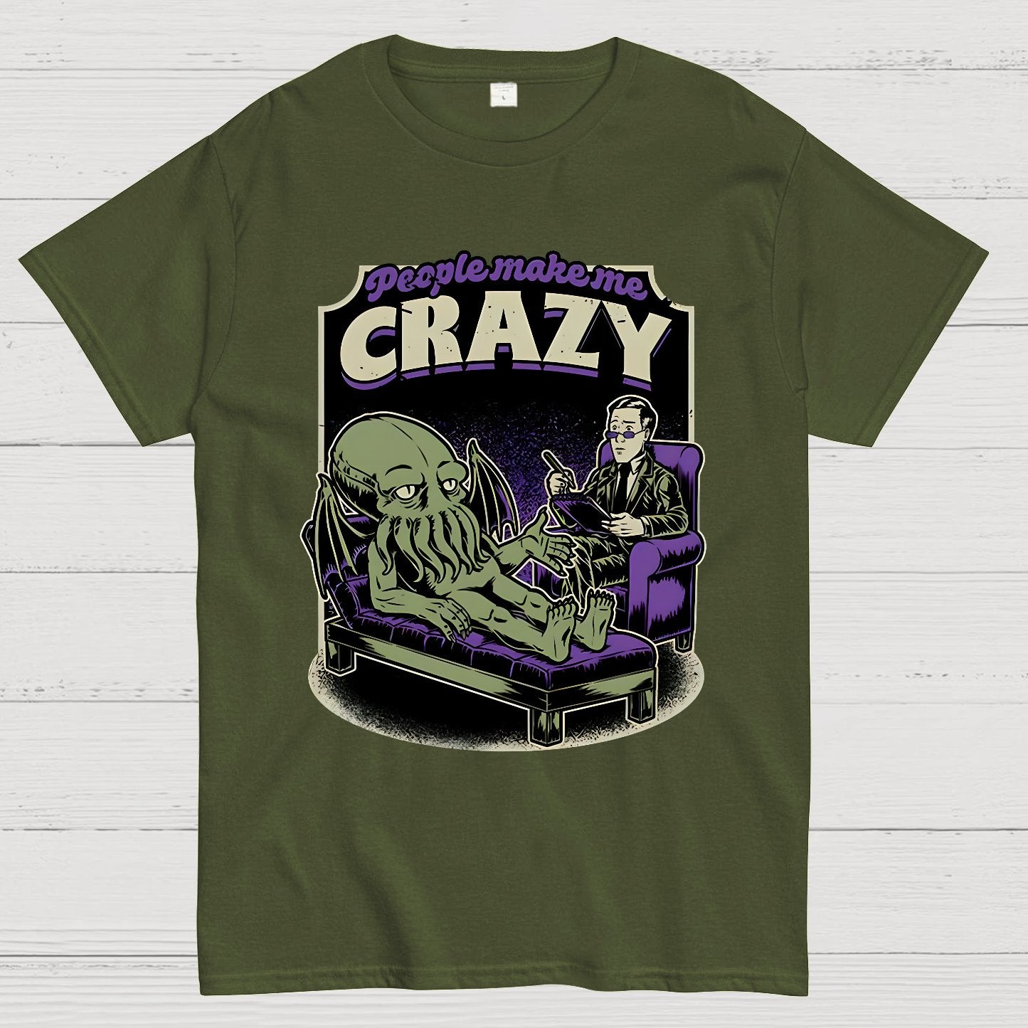 Lovecraft Cthulhu Therapy Geek T-Shirt