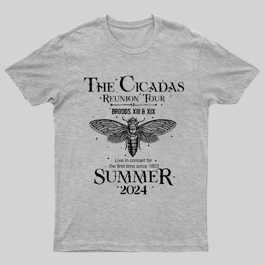 The Cicada Reunion U.S Tour 2024 Cicada Geeky T-Shirt