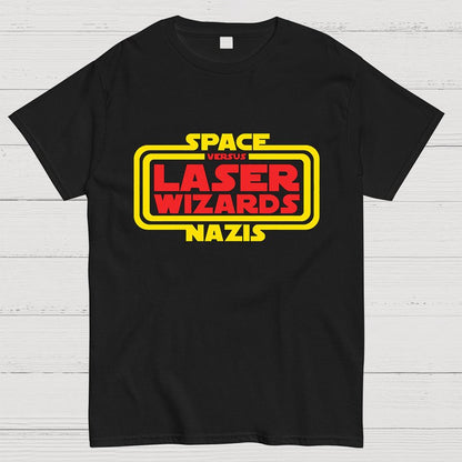 Space Nazis vs Laser Wizards Geeky T-Shirt