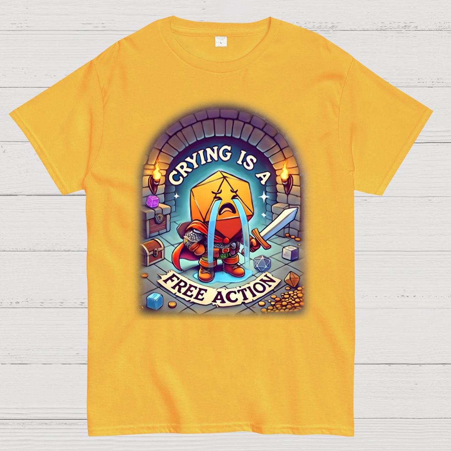 Crying is a Free Action Geek T-Shirt