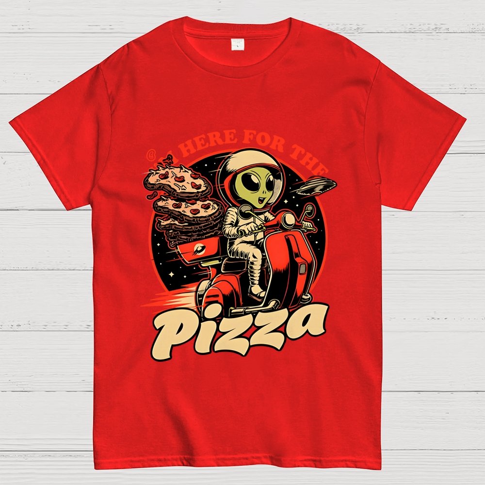 Space Pizza Delivery Unisex Geek T-Shirt