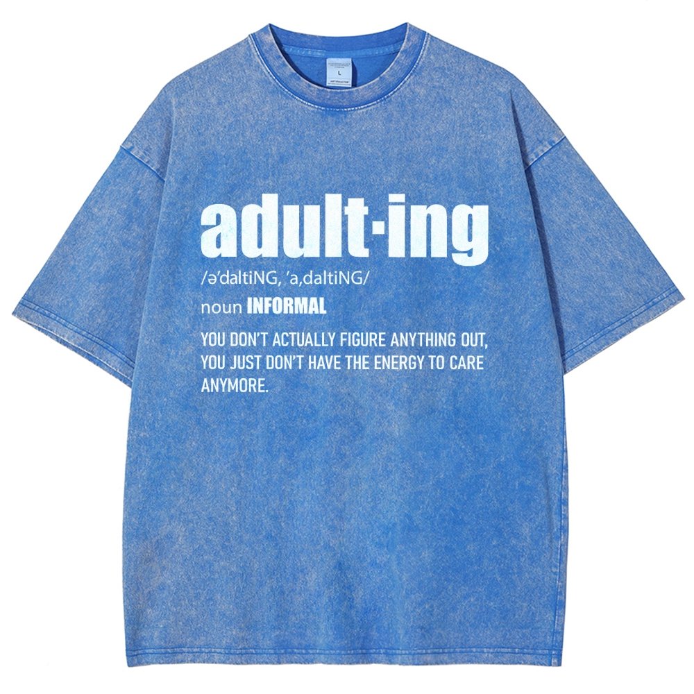 ADULT-ING Vintage Distressed T-shirt
