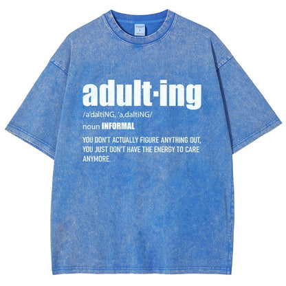 ADULT-ING Vintage Distressed T-shirt