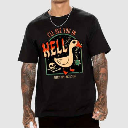 Goose Warning Unisex Geek T-Shirt