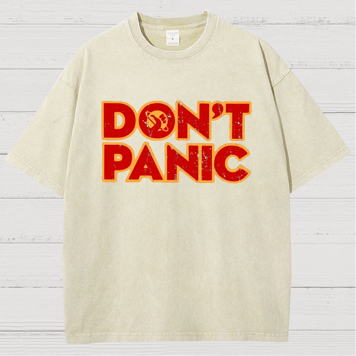 Dont Panic Vintage Distressed T-shirt