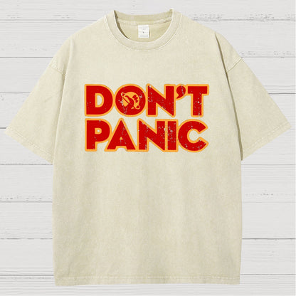 Dont Panic Vintage Distressed T-shirt