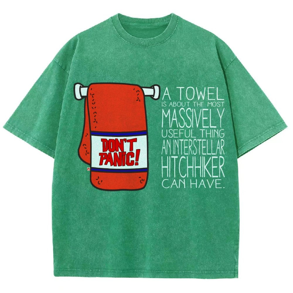 Don't Panic Vintage Distressed T-shirt