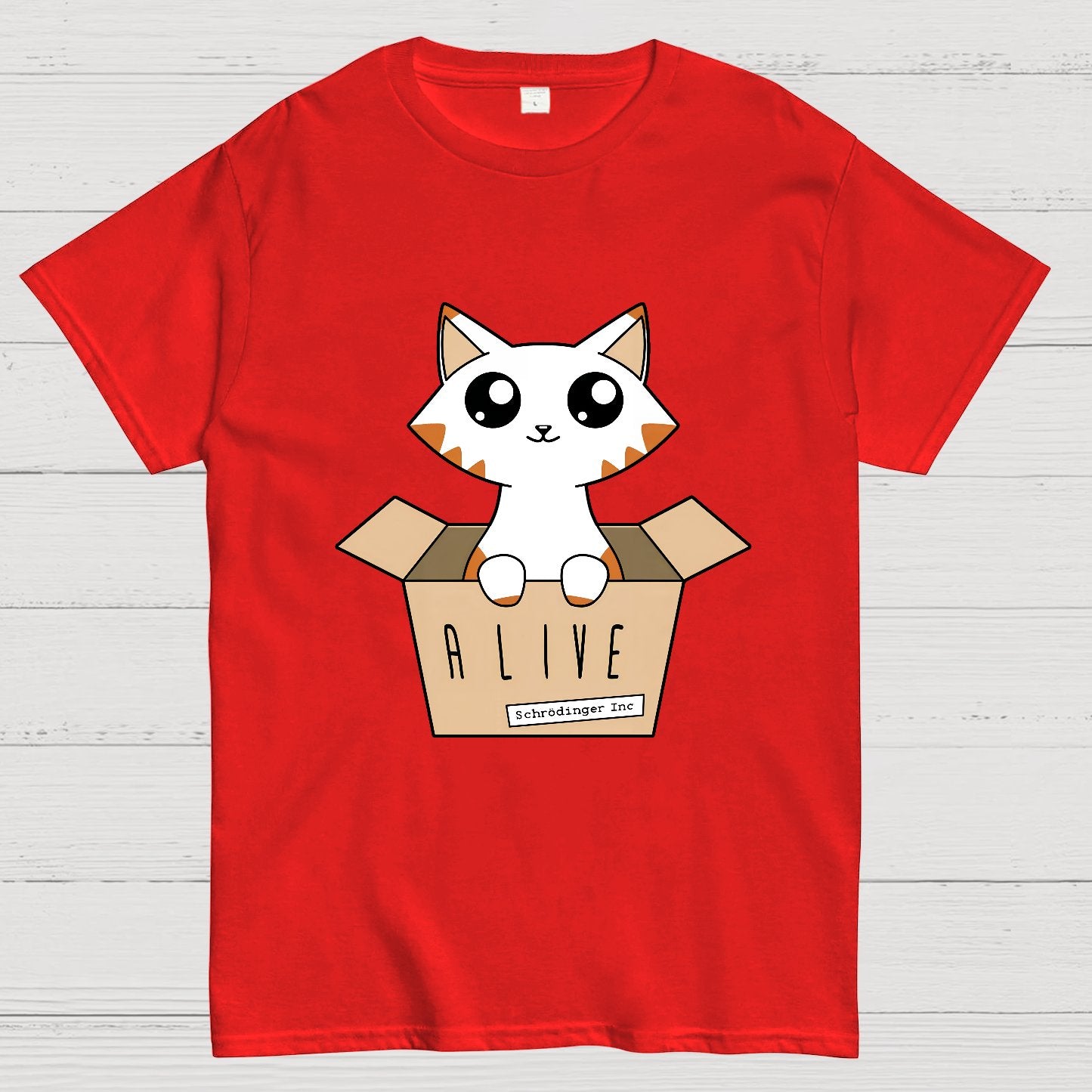 Schrödinger's Cat Glow in the Dark Nerdy T-Shirt