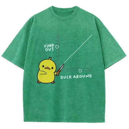 Duck Around Find Out Vintage Distressed T-shirt