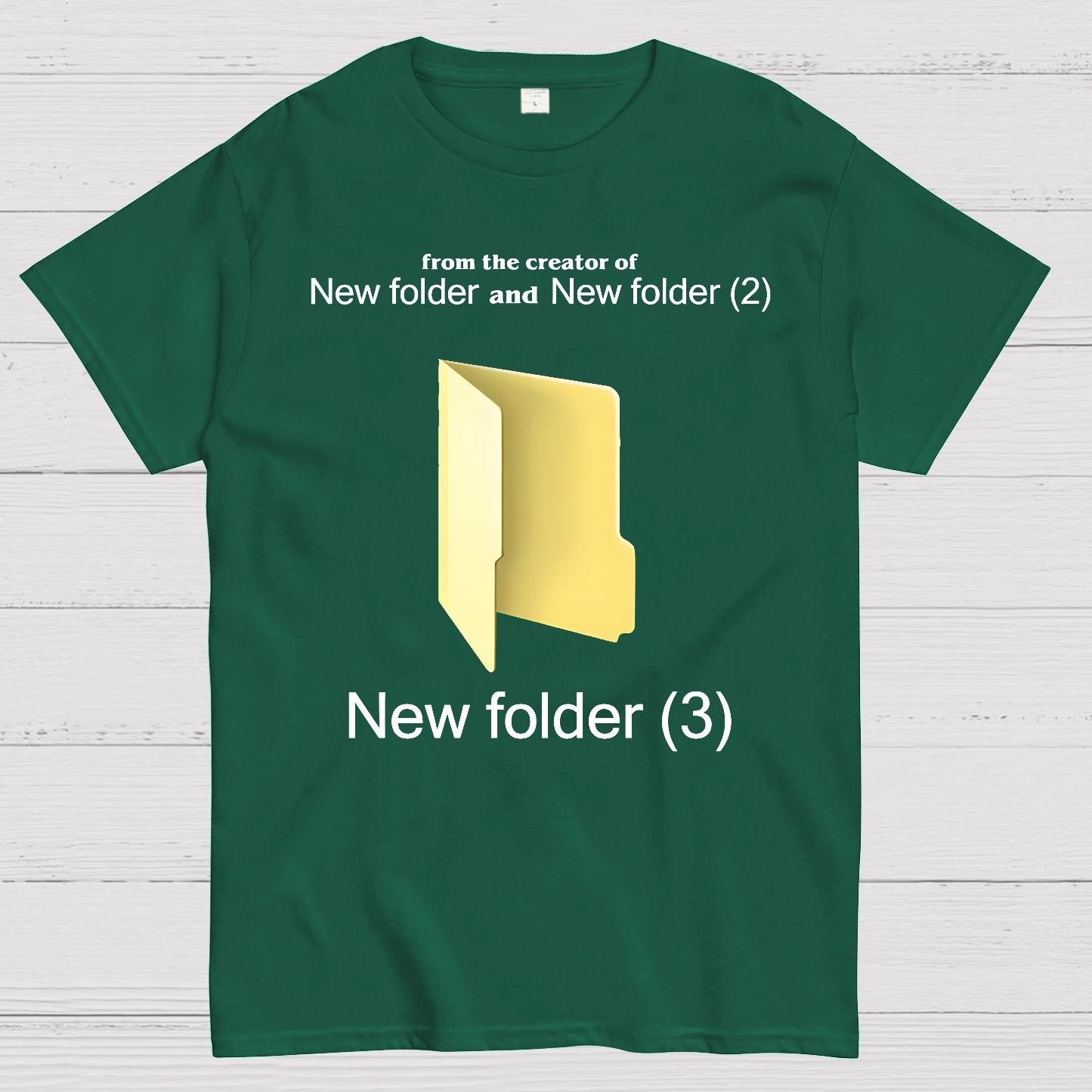 Humorous Internet meme New Folder (3) Geek T-Shirt