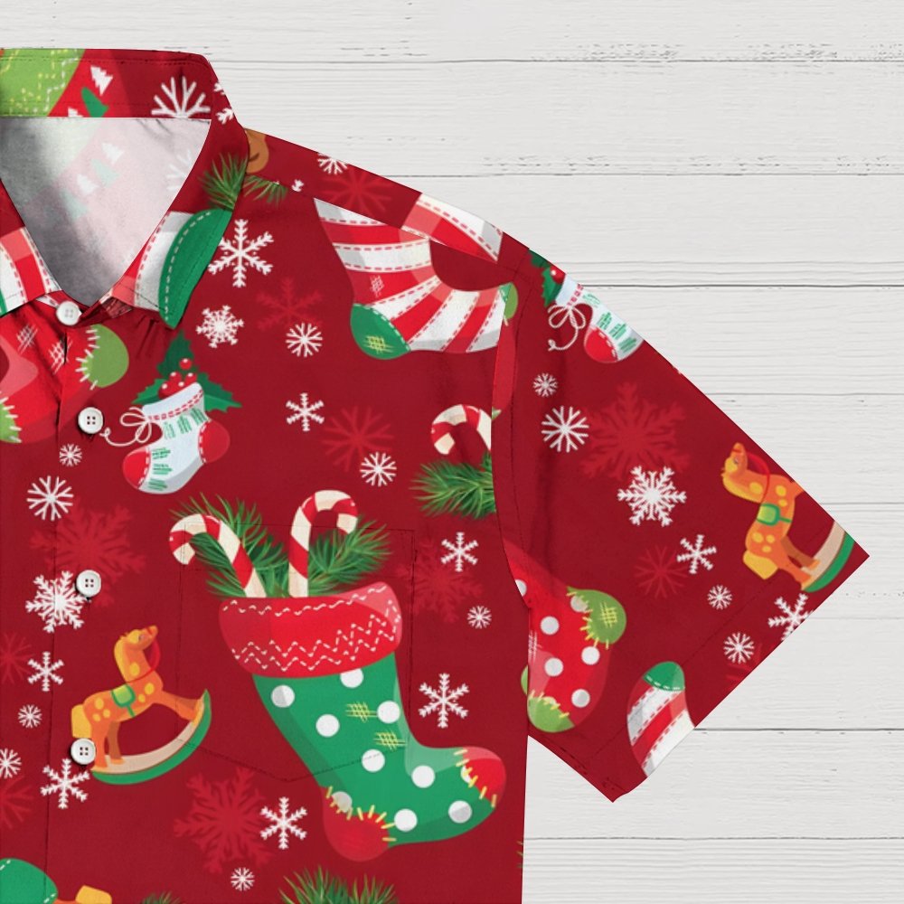 Merry Christmas Pattern Print Geeky Shirt