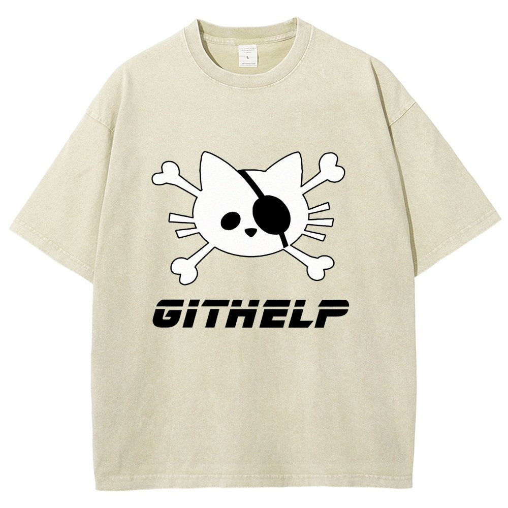 GitHelp Vintage Distressed T-shirt