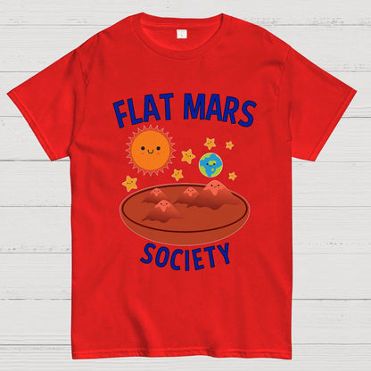 Flat Mars Society Nerdy T-Shirt
