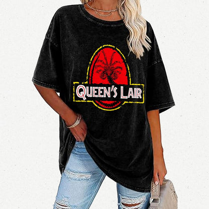 Queen's Lair Vintage Distressed T-shirt