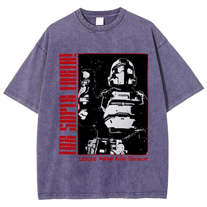 Tactical Star Soldier Vintage Distressed T-shirt