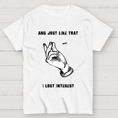 I Lost Interest Geek T-Shirt