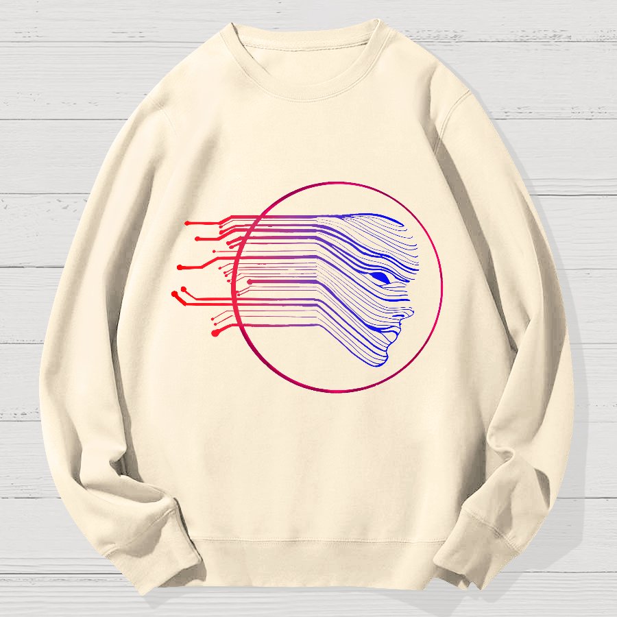 Artificial Intelligence Geek Cotton Sweatshirt