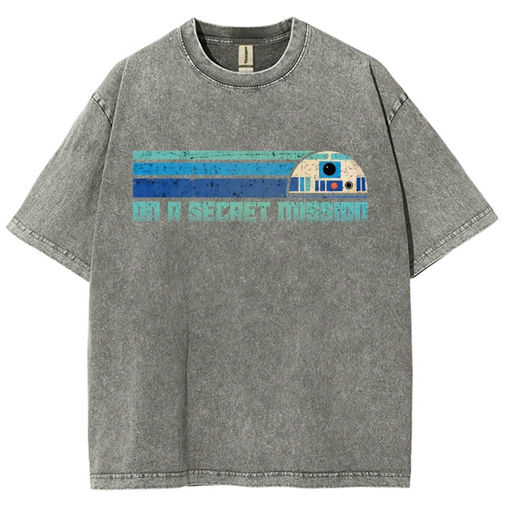 On A Secret Mission Vintage Distressed T-shirt