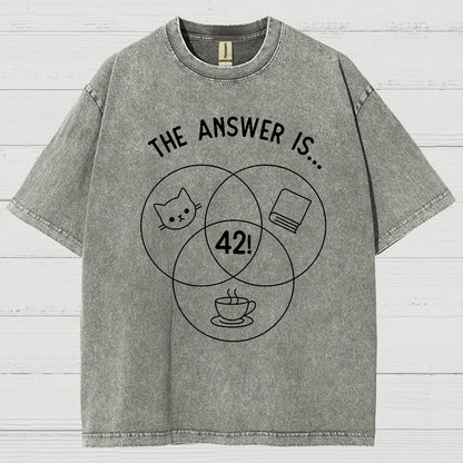 42 Cats Vintage Distressed T-shirt