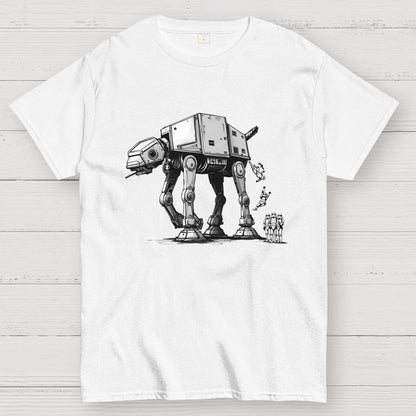 Imperial Robot Dog Poop Geek T-Shirt
