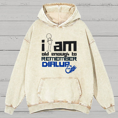Dialup Internet Retro Vintage Distressed Hoodie