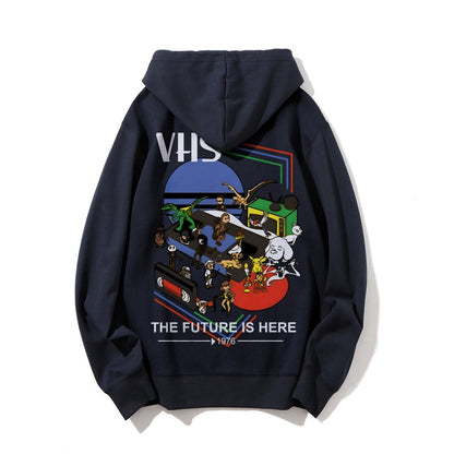 The Future Is Here Printed Back Unisex Cotton Hoodie