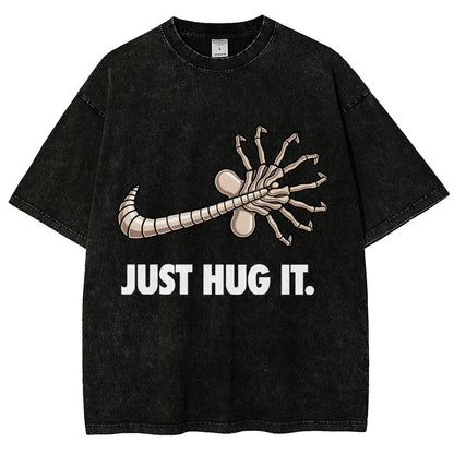 Just hug it Vintage Distressed T-shirt