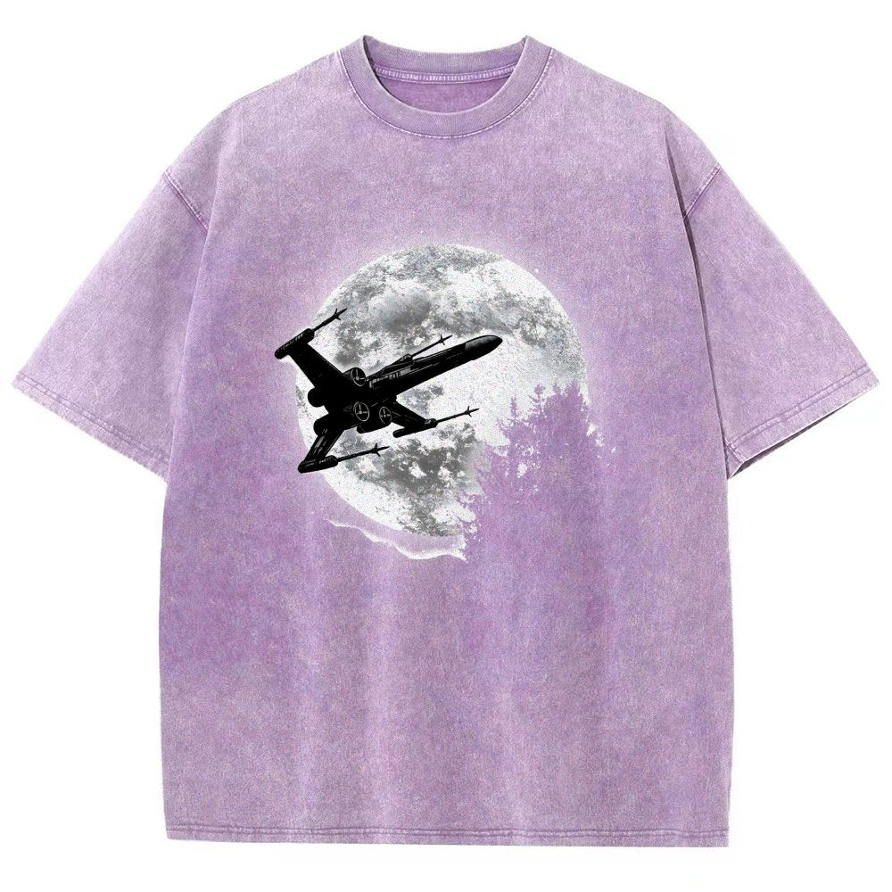 Moonlight Fighter Vintage Distressed T-shirt