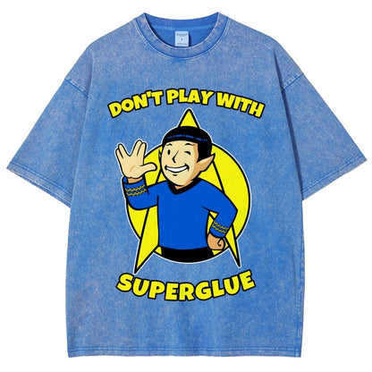 Don't Play With Superglue Vintage Distressed T-shirt