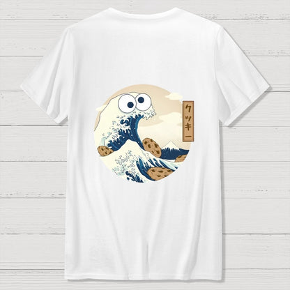 Cookiegawa Wave Nerdy Front And Back Printing Geek T-Shirt