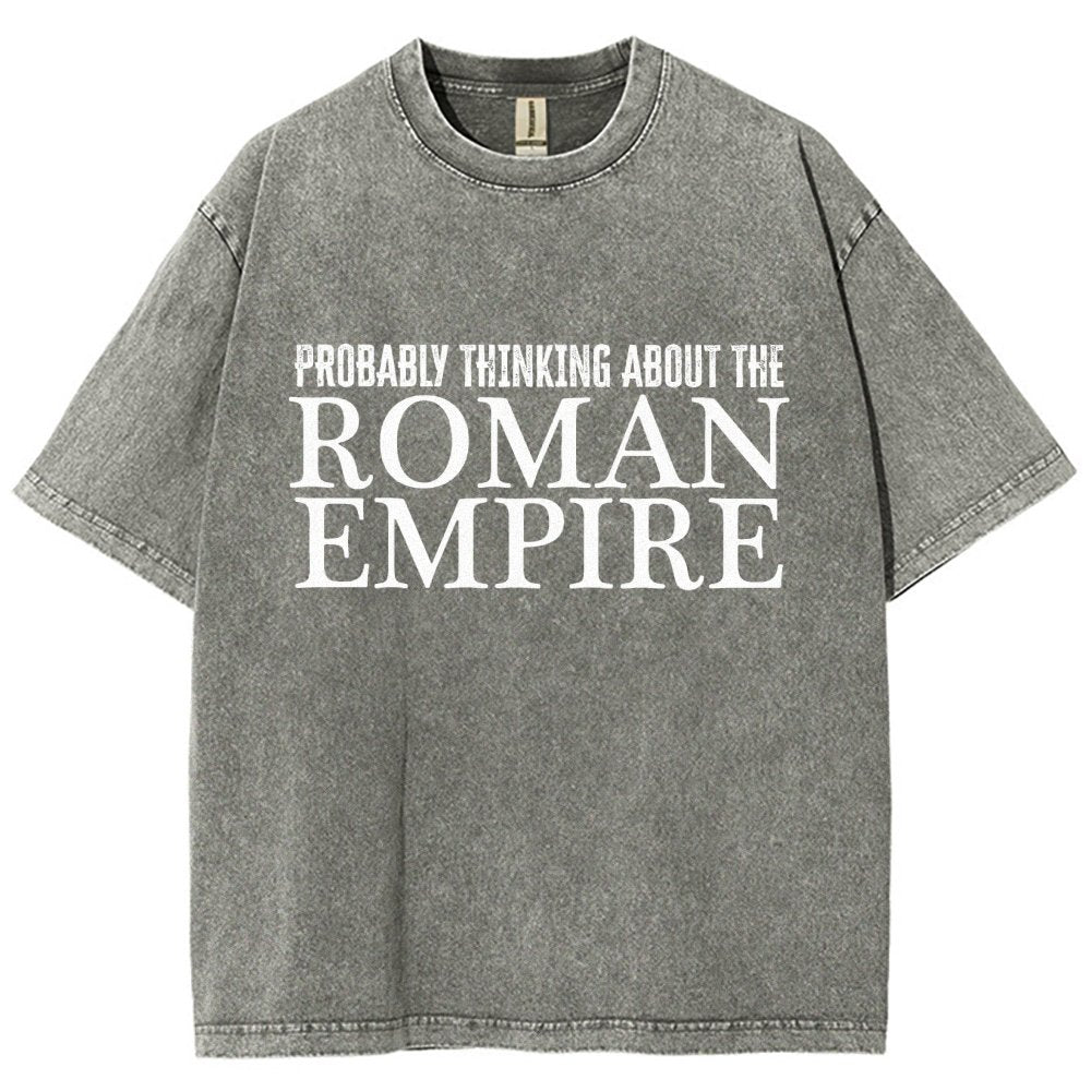 Probably Thinking About The Roman Empire Vintage Distressed T-shirt