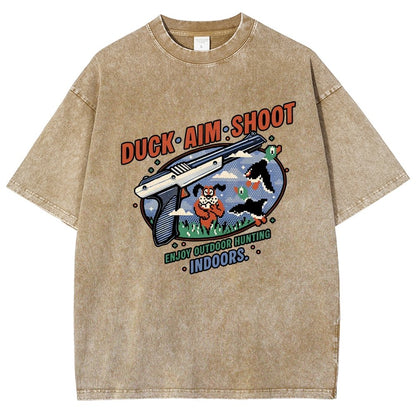 Duck Aim Shoot Vintage Distressed T-shirt