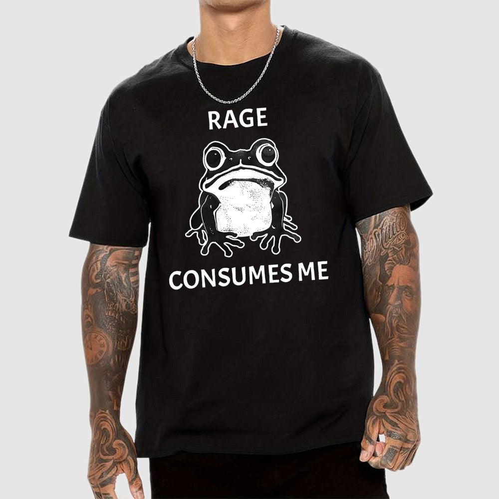 Rage Consumes Me Frog Geek T-Shirt