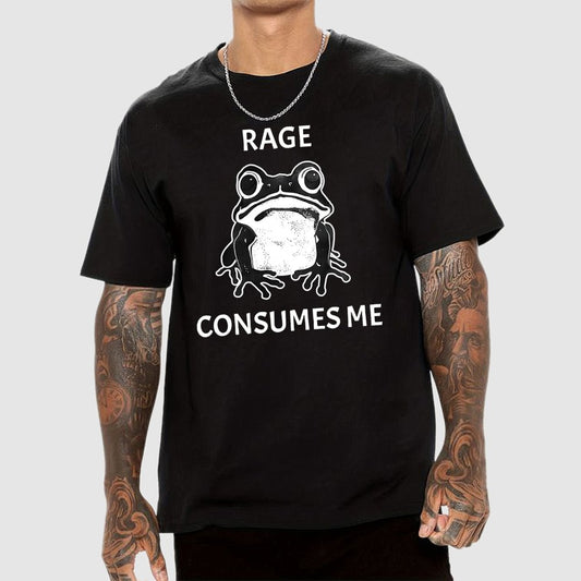 Rage Consumes Me Frog Geek T-Shirt