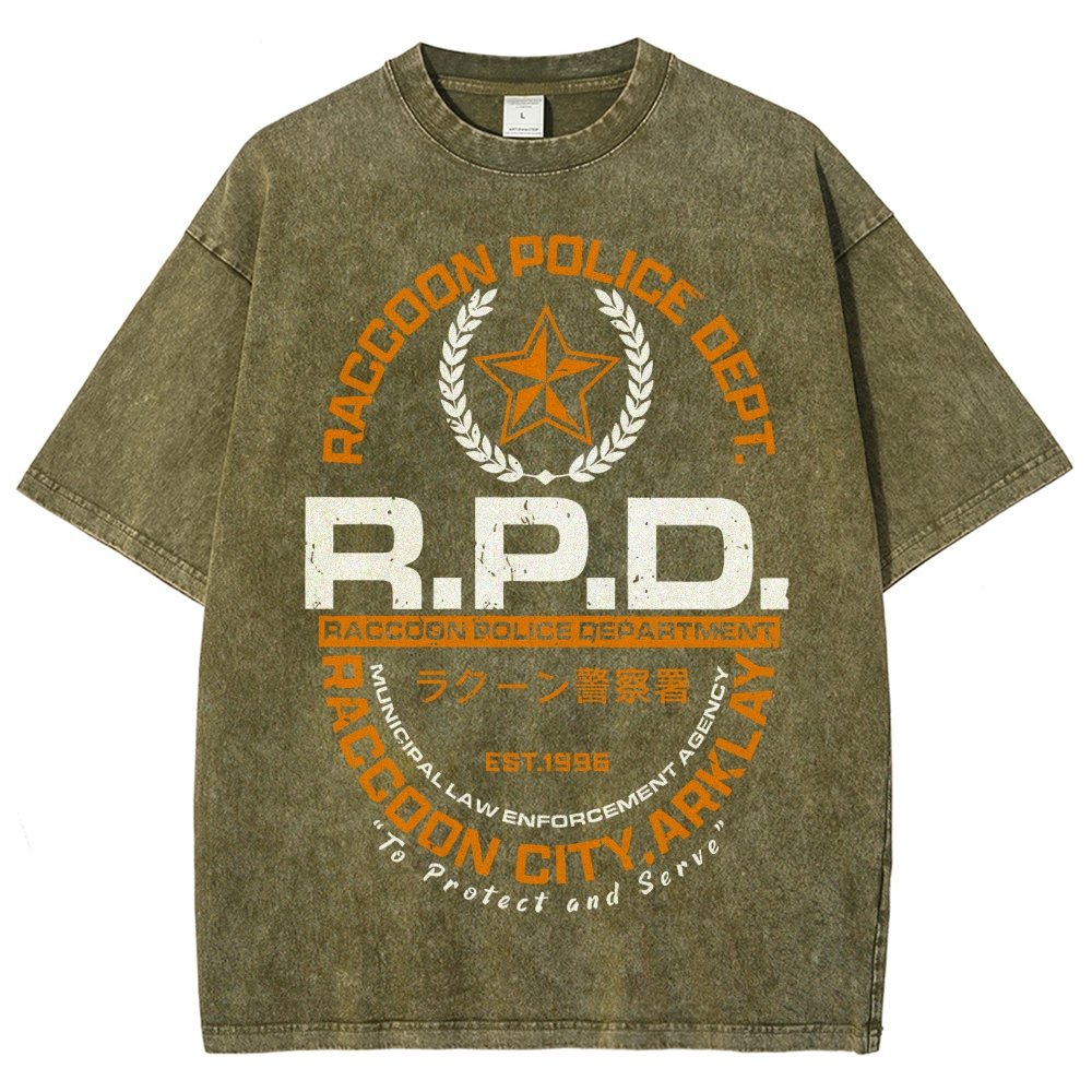 City PD Vintage Distressed T-shirt