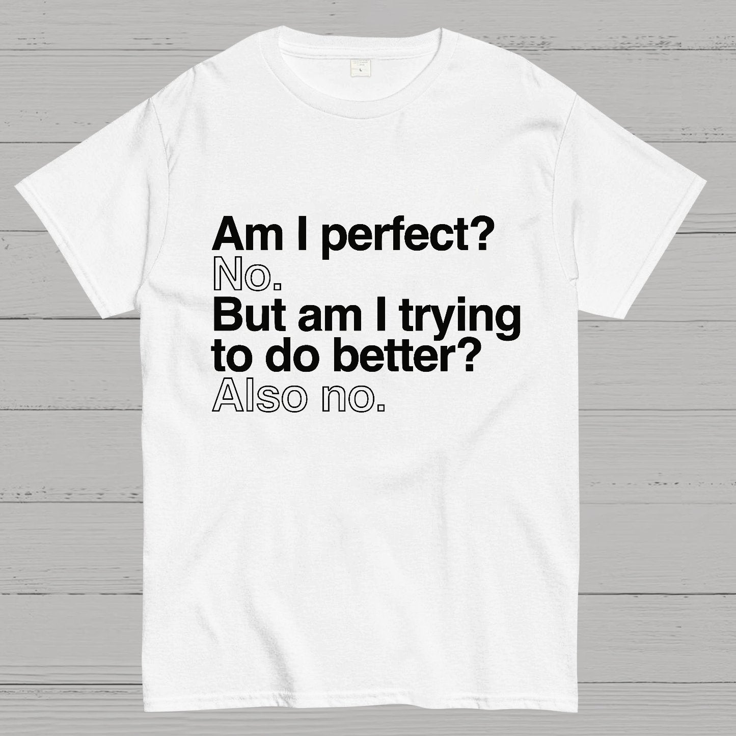 Am I Perfect No Nerdy T-Shirt