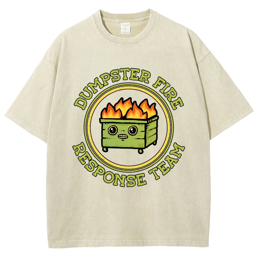 Dumpster Fire Response Team Vintage Distressed T-shirt