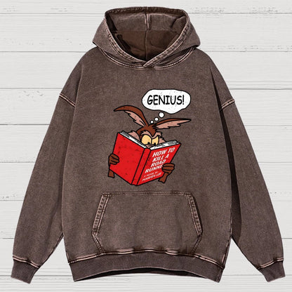 Genius Plan Vintage Distressed Hoodie