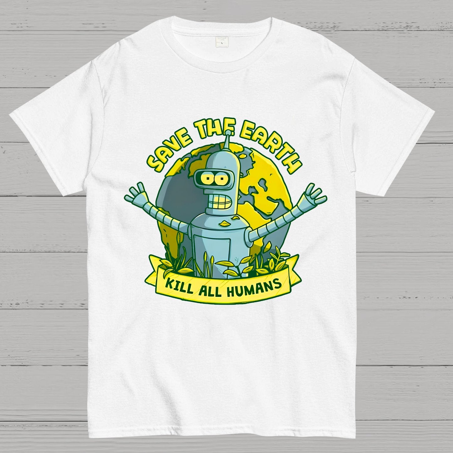 Save The Earth Kill All Humans Geek T-Shirt