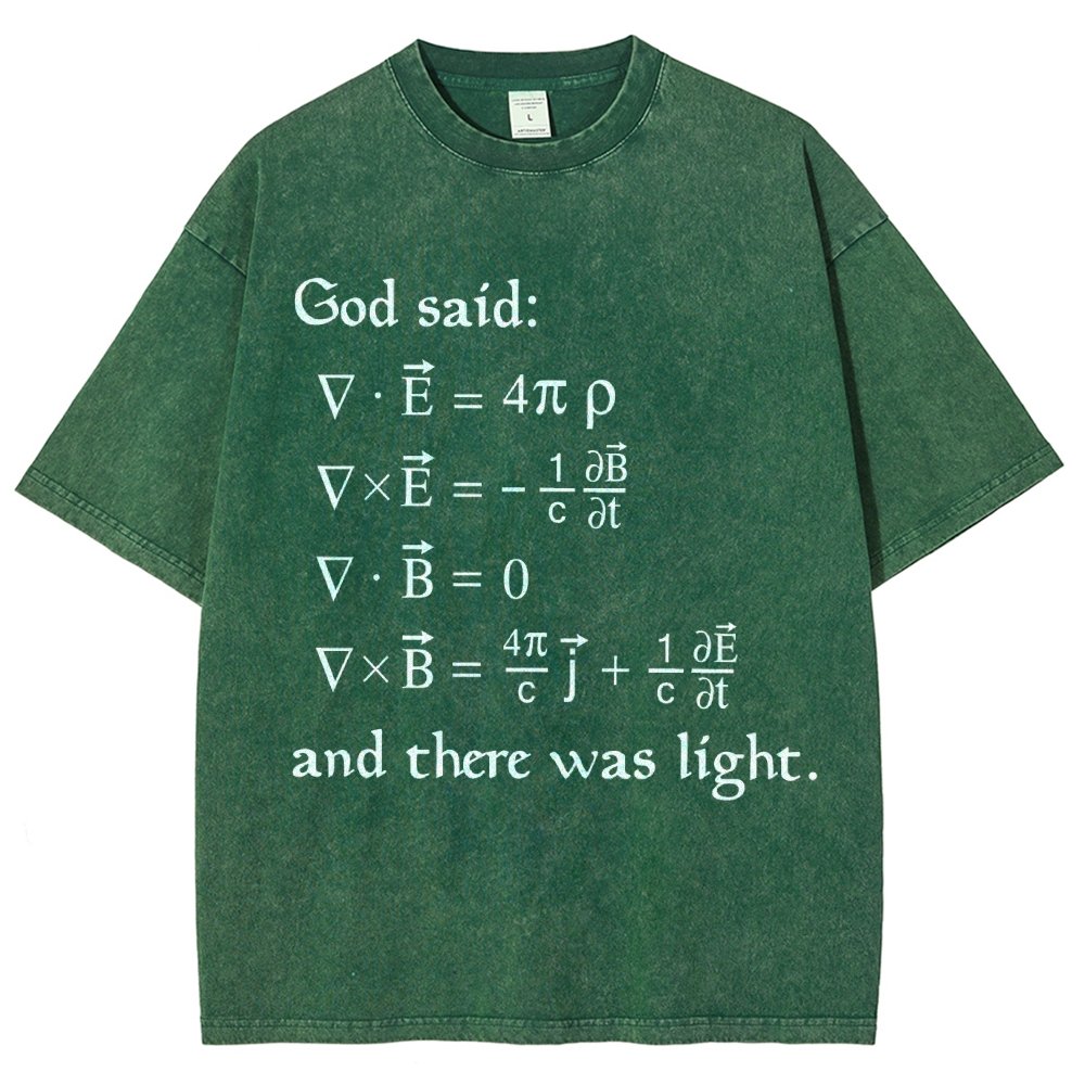 God said Funny math Vintage Distressed T-shirt