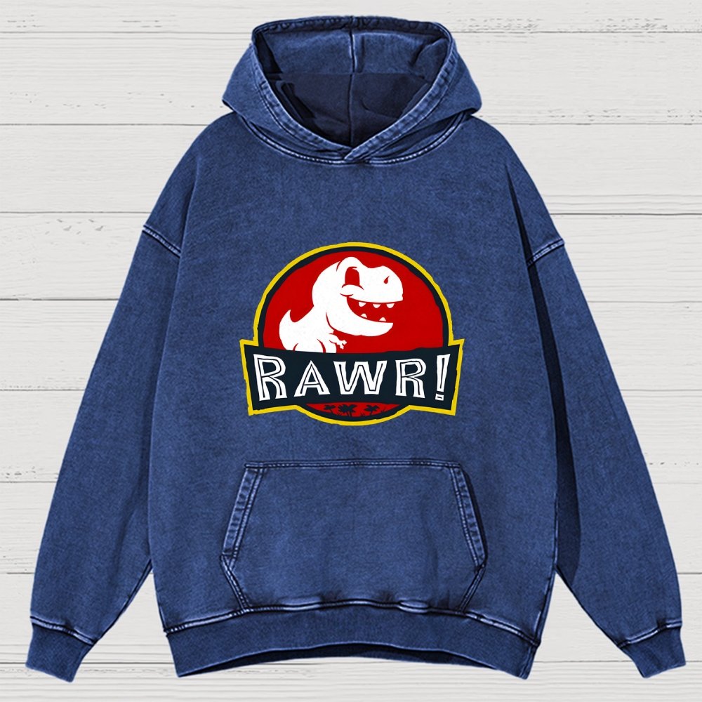 RAWR! Vintage Distressed Hoodie