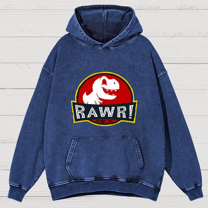 RAWR! Vintage Distressed Hoodie