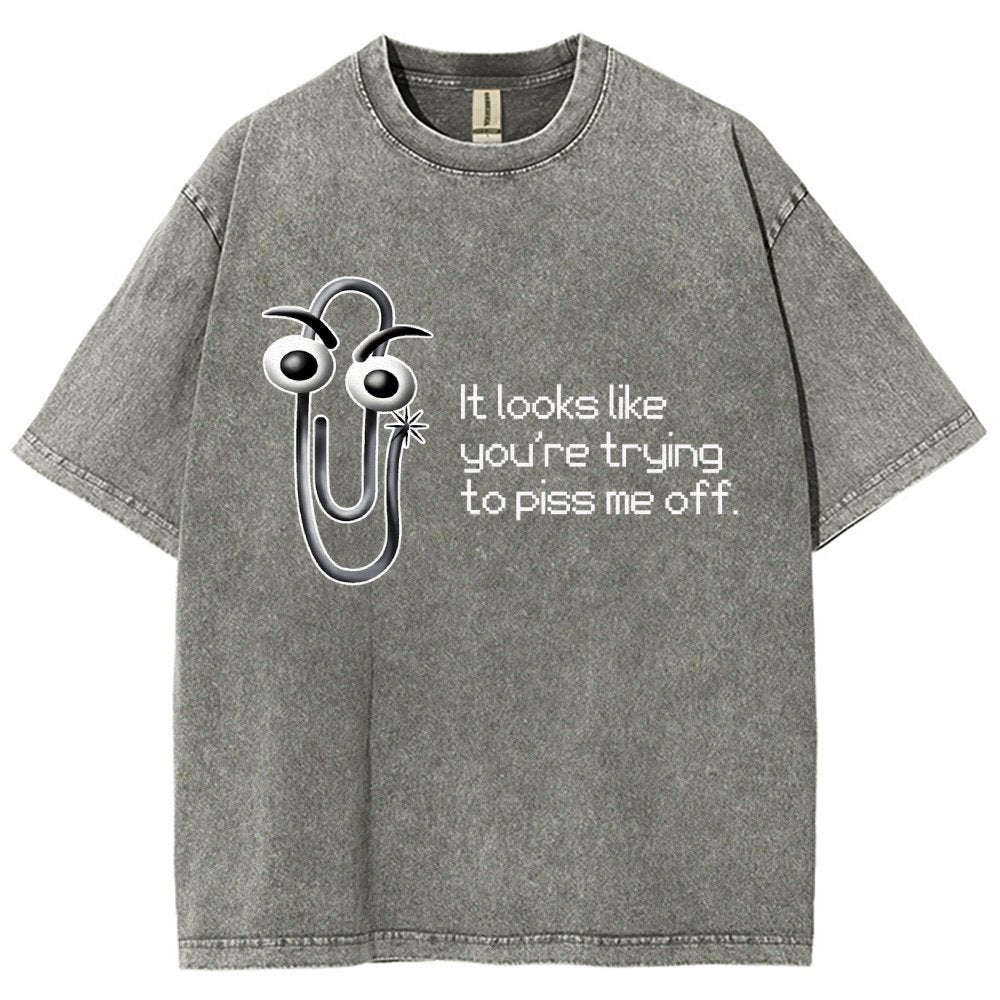 One Snippy Clip Vintage Distressed T-shirt