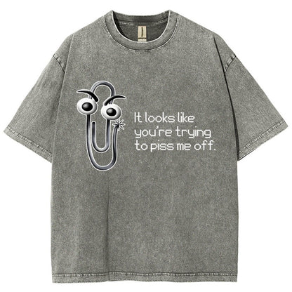 One Snippy Clip Vintage Distressed T-shirt