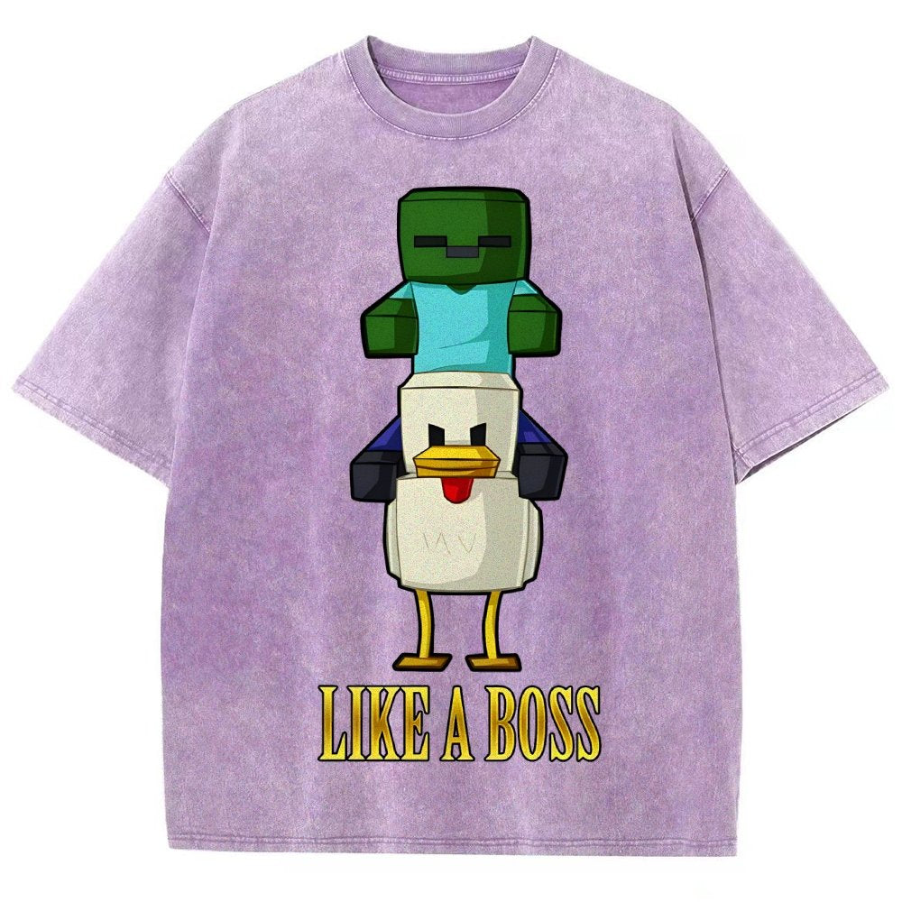 Like A Boss Vintage Distressed T-shirt