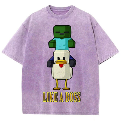 Like A Boss Vintage Distressed T-shirt