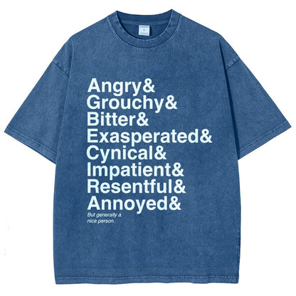 Generally A Nice Person Vintage Distressed T-shirt