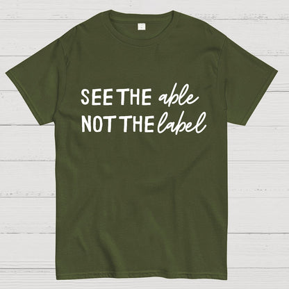 See the Able Not the Label Autism Geek T-Shirt