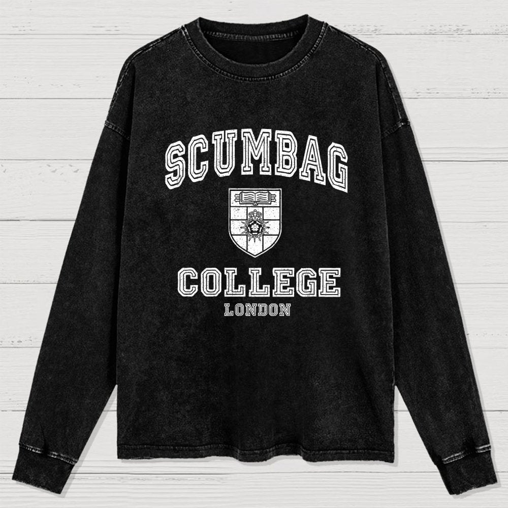 Scumbag College Washed Long Sleeve Tee